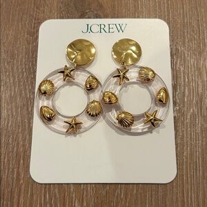 NWT J. Crew Acetate Charm Earrings